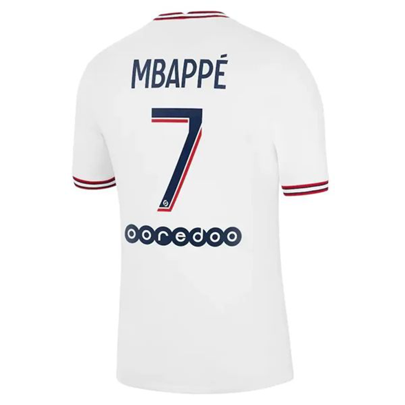 Paris Saint Germain PSG Fourth Kylian Mbappé 7 Heimtrikot 2021 2022