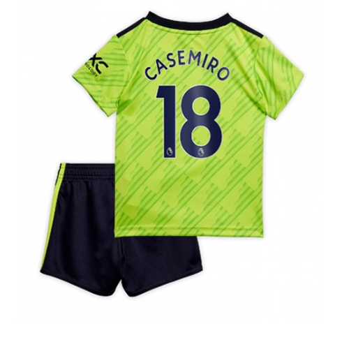 Fußballtrikots Manchester United Casemiro 18 kinder 3rd Trikotsatz 2022-23