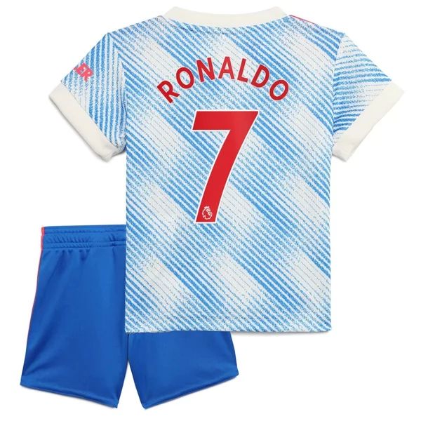 Fußballtrikots Manchester United Cristiano Ronaldo 7 kinder Auswärts Trikotsatz 2021-22