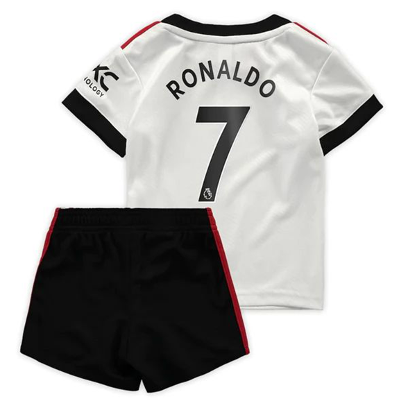 Fußballtrikots Manchester United Cristiano Ronaldo 7 kinder Auswärts Trikotsatz 2021-22