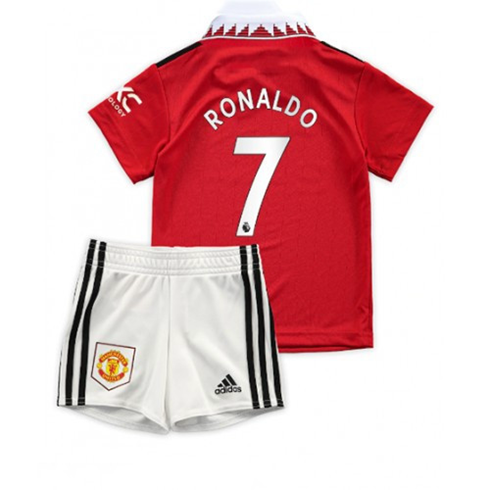 Fußballtrikots Manchester United Cristiano Ronaldo 7 kinder Heim Trikotsatz 2022-23