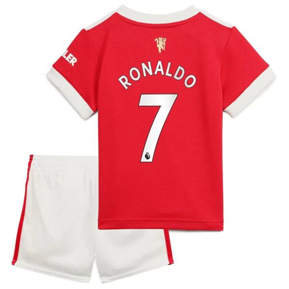 Fußballtrikots Manchester United Cristiano Ronaldo 7 kinder Heim Trikotsatz 2021-22