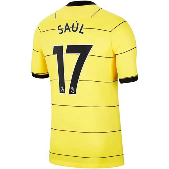 Günstige Fußballtrikots Chelsea Saúl Ñíguez 17 Auswärts Trikots 2021 2022