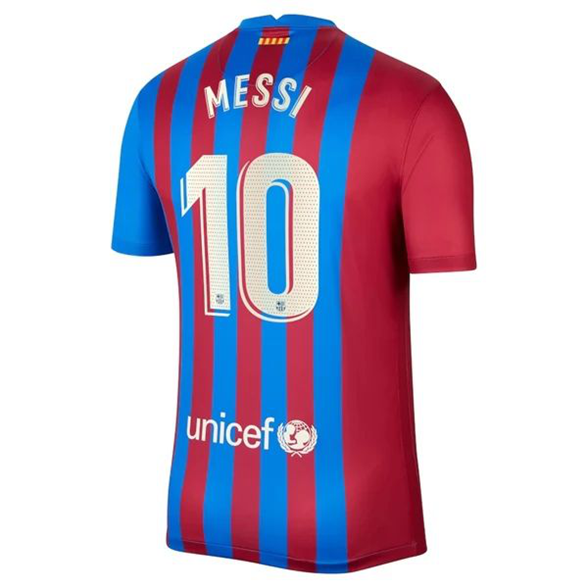 Günstige Fußballtrikots FC Barcelona Lionel Messi 10 Heim Trikots 2021 2022