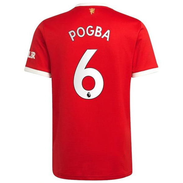 Günstige Fußballtrikots Manchester United Paul Pogba 6 Heim Trikots 2021 2022