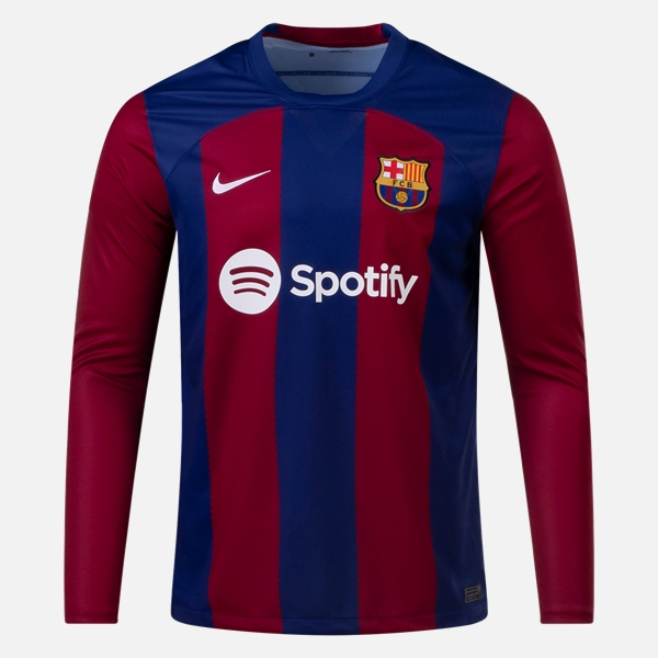 Günstige Fußballtrikots FC Barcelona Heim Trikots 2023-24 Langarm