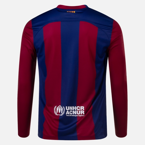 Günstige Fußballtrikots FC Barcelona Heim Trikots 2023-24 Langarm